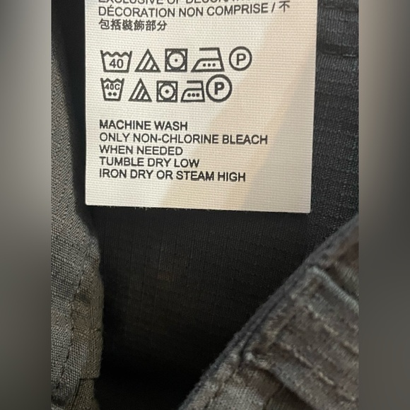 prAna Palisades Ripstop Field Mens Pants Dark Iron Gray 31x30 Relaxed Fit Hiking - Picture 13 of 13